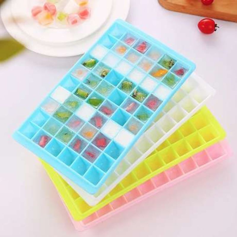 Cetakan es batu kotak kubus diamond jelly ice cube tray 60 grid cetakan puding 60 sekat serbaguna