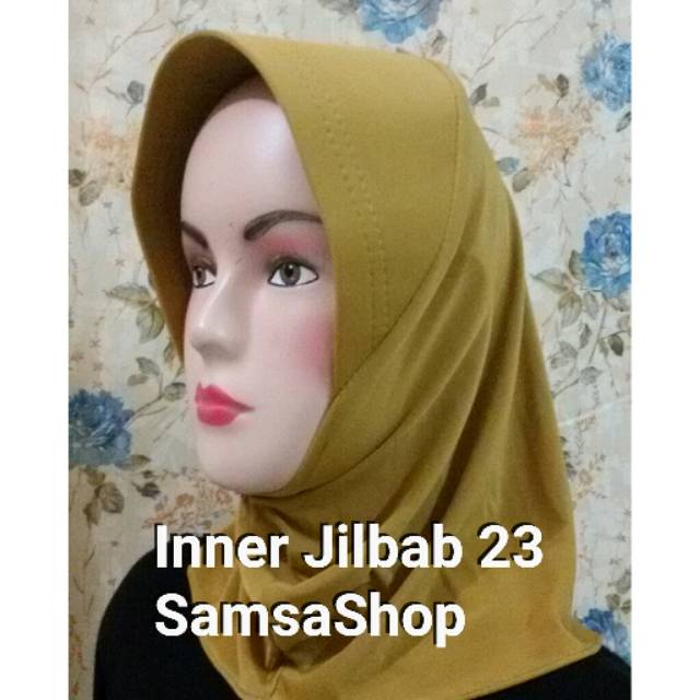 Inner jilbab/Bergo Pendek/Jilbab Instan Coklat  023