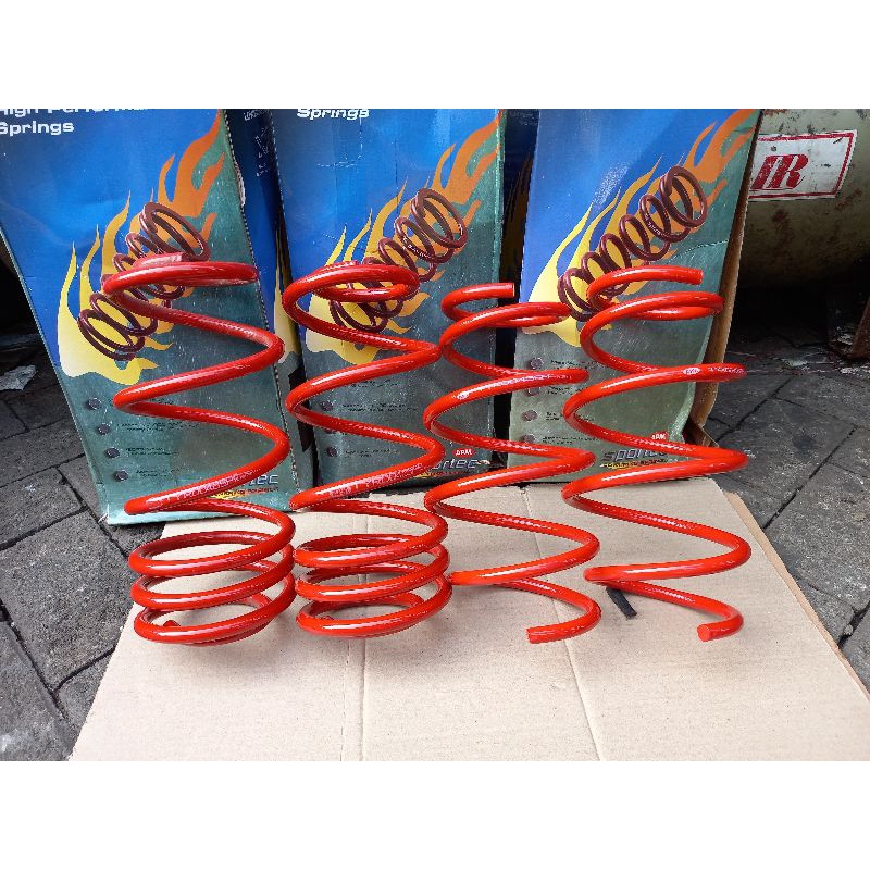 Coil spiring per spiral ceper Toyota yaris ge2  Limo apm sportec depan belakang 4pc