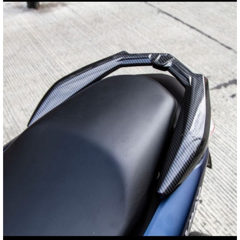 Tutup cover behel belakang carbon kevlar Yamaha All New NMAX-155 2020 NEMO