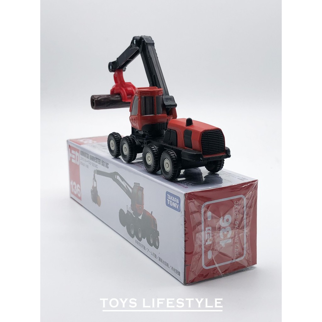 Tomica Diecast 136 Komatsu Harvester 931XC