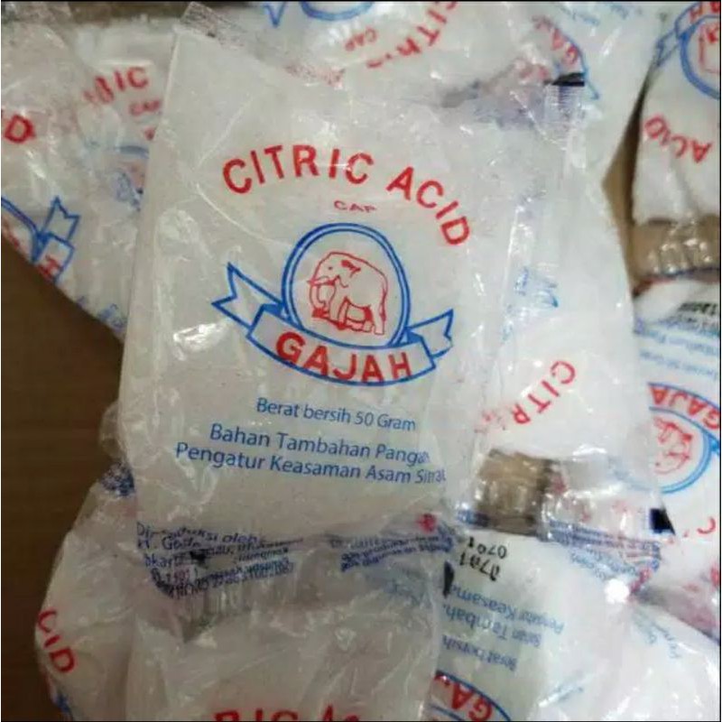 

Citrun / Citric Acid Cap Gajah 50gram