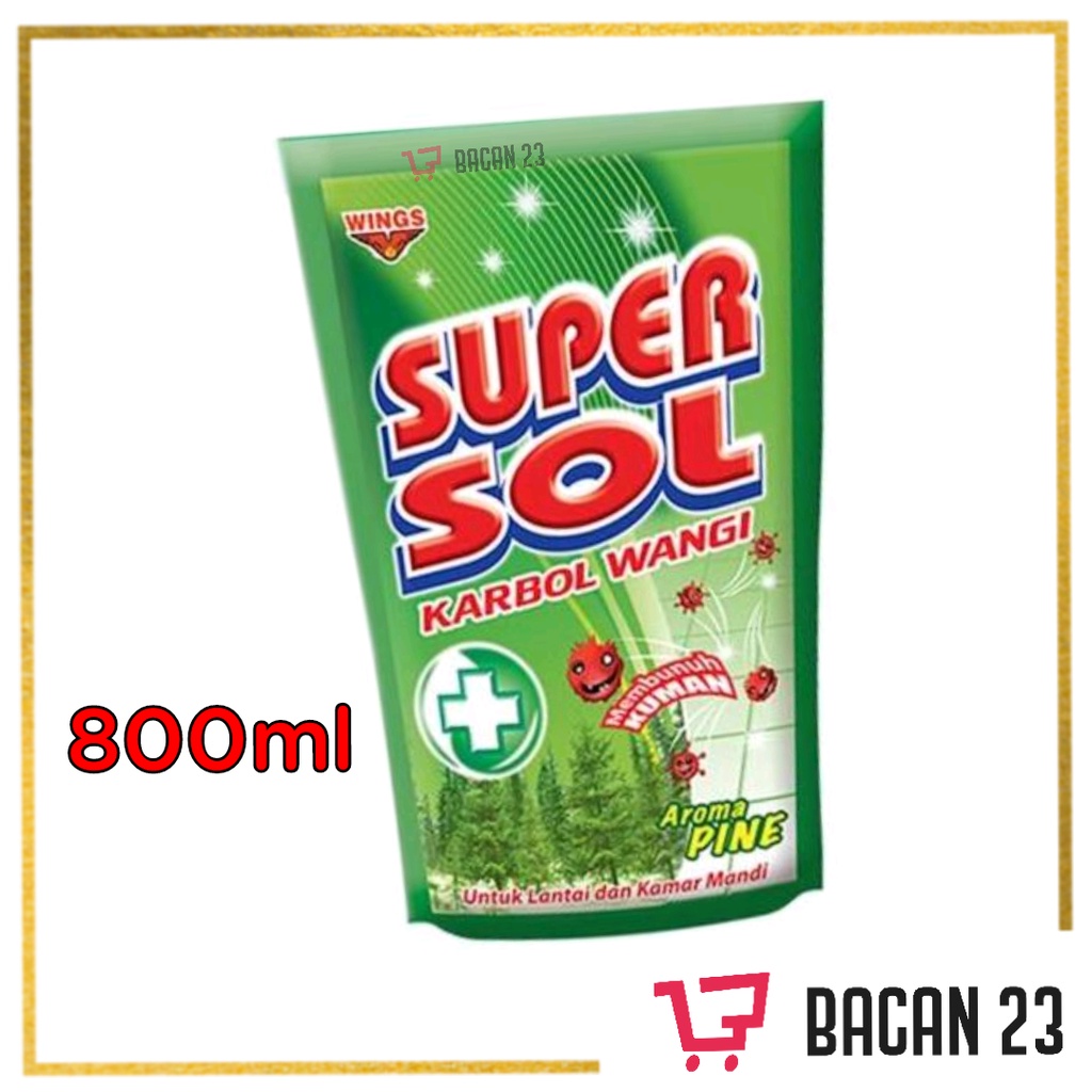 Super Sol Karbol Wangi Rasa Sereh (800ml) / Bacan 23 - Bacan23