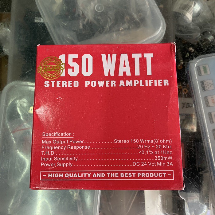 Kit Amplifier BGR Aktif 150 Watt TR Jengkol BELL New