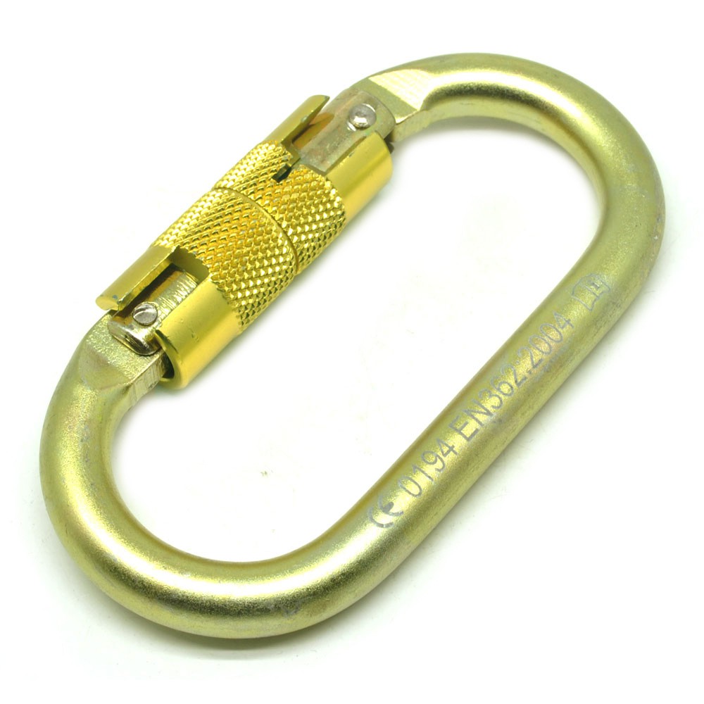 NTR Oval Quick Release Carabiner Automatic Safety Lock - Golden