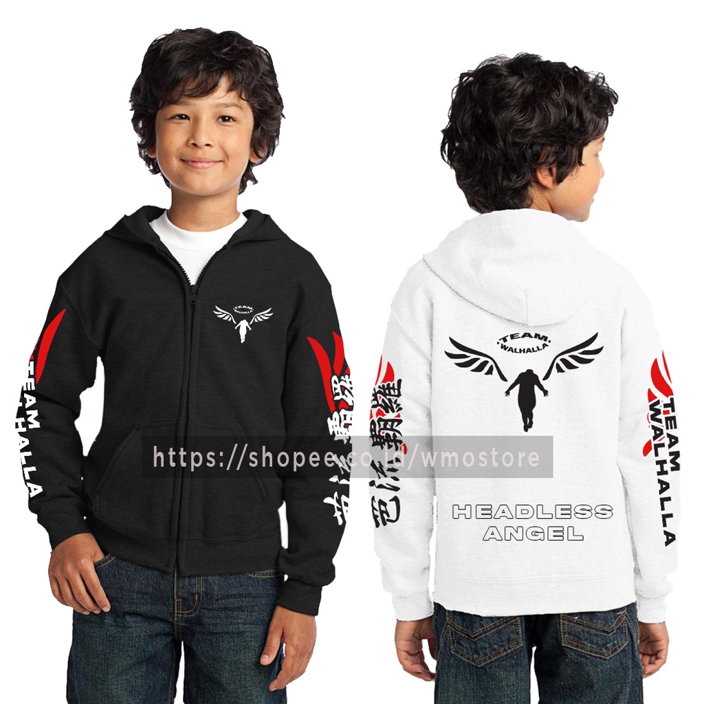 Jaket VALHALLA ANAK Hoodie Zipper Tokyo Revengers Terbaru