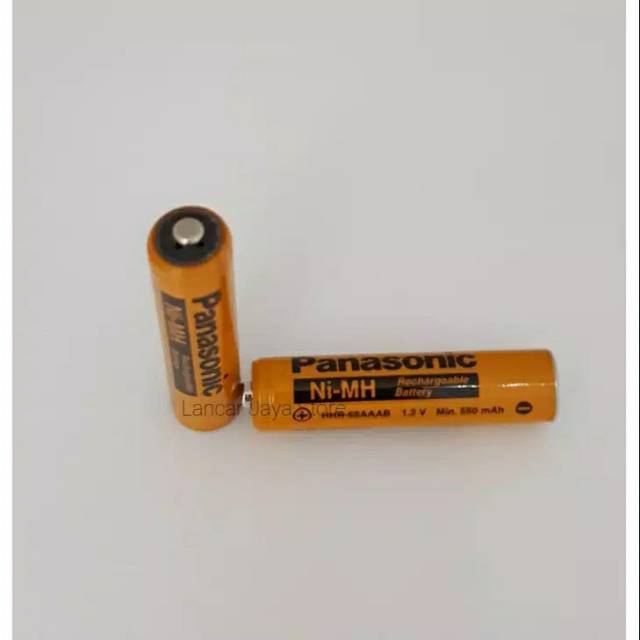 Battery/batrai/Baterai Rechargeable Panasonic AAA Original NI -  Mh HHR - 55AAB /550mAh