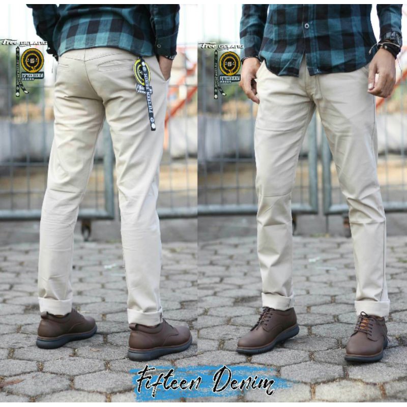 CELANA CHINO FIFTEN DENIM