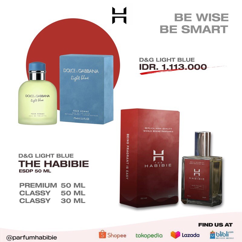 Habibie Parfum D&G Refill Parfum Original Taste 99%