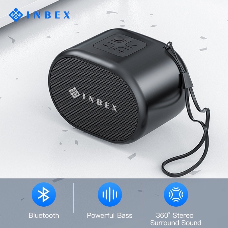 INBEX Mini Bluetooth Speaker/Portable Wireless Speaker with HD Sound/18-Hour Playtime