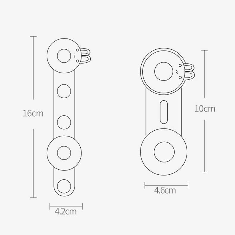 JC-04/05 Kunci Pengaman Bayi Anak Untuk Laci/Kulkas/Lemari bentuk kelinci
