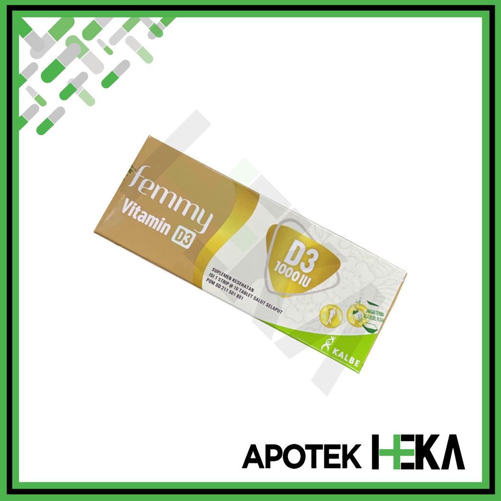 Femmy Vitamin D3 1000 IU isi 10 Tablet (SEMARANG)