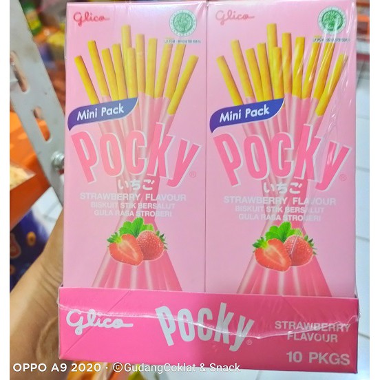 

BISKUIT POCKY STRAWBERRY isi 10 PACK