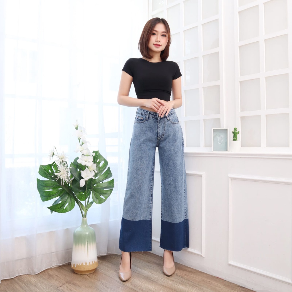 FWR - CELANA BOYFRIEND KULOT JEANS TALITA