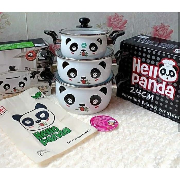 Maspion HELLOPANDA24 – Panci Hello Panda Ukuran 24 cm