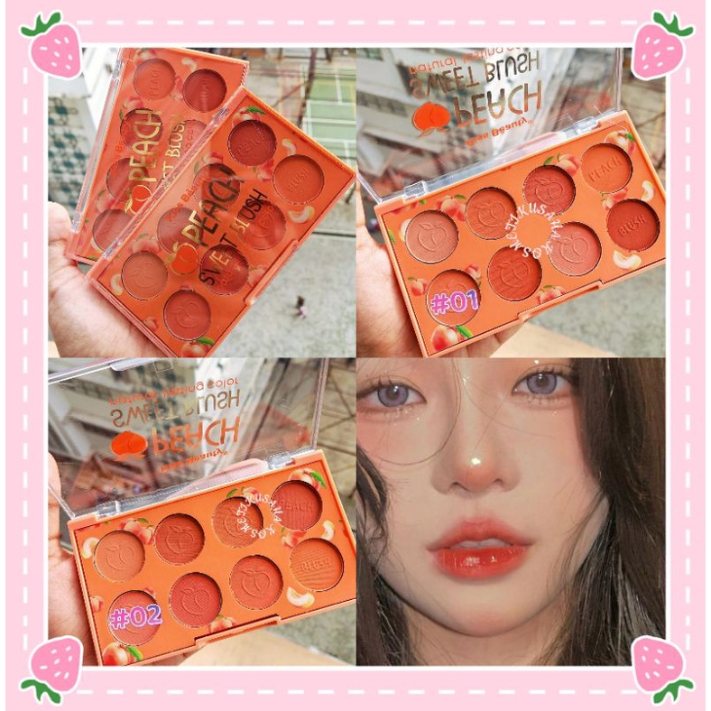 PROMO ECER!! BLUSHER KISS BEAUTY BLUSH ON PEACH 83827