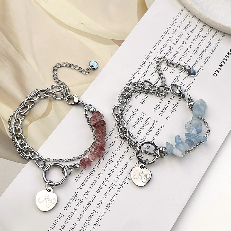 Gelang Kristal Strawberry Untuk Aksesoris