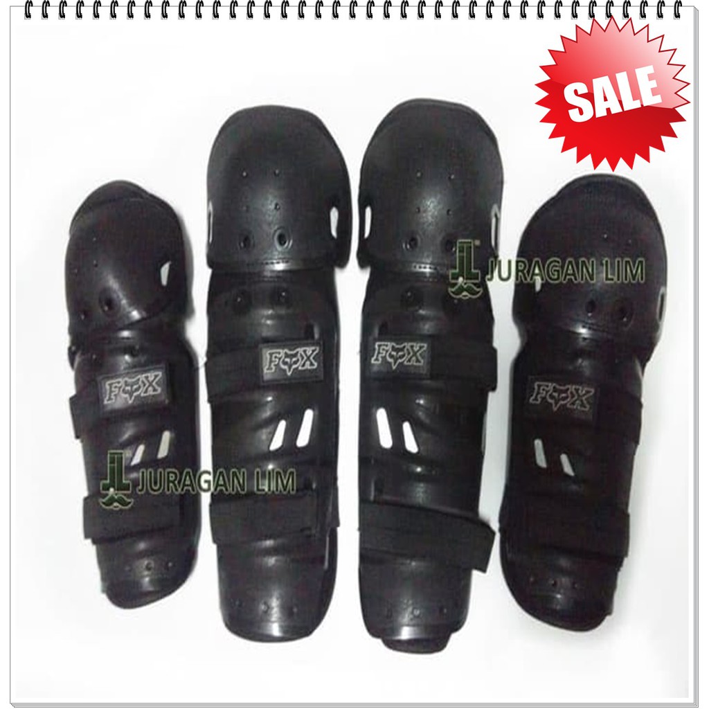 AKSESORIS PENGENDARA MOTOR - DECKER FOX STANDARD ELBOW + KNEE PROTECTOR