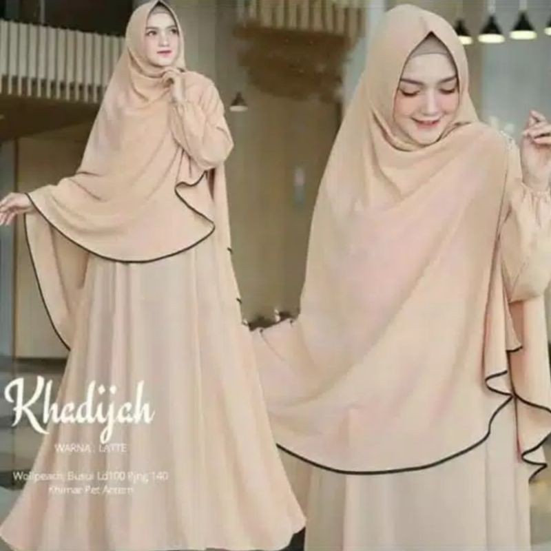 Khadijah syari baju gamis pakaian wanita dress fashion muslim