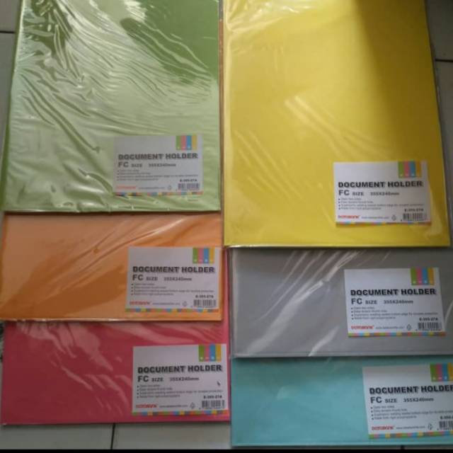 

Document Holder/ Clear sleev/Map L folio Warna per pack