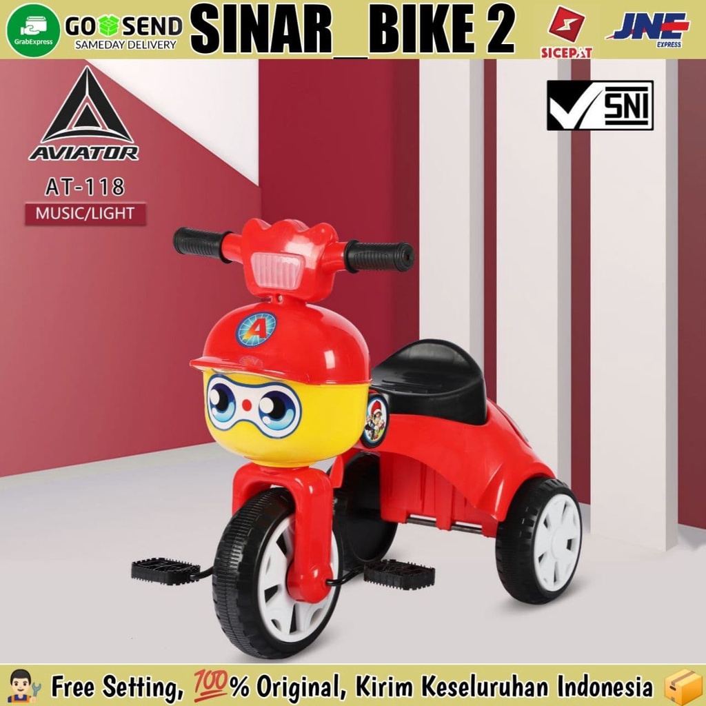 Mainan Anak Roda Tiga Aviator AT-118