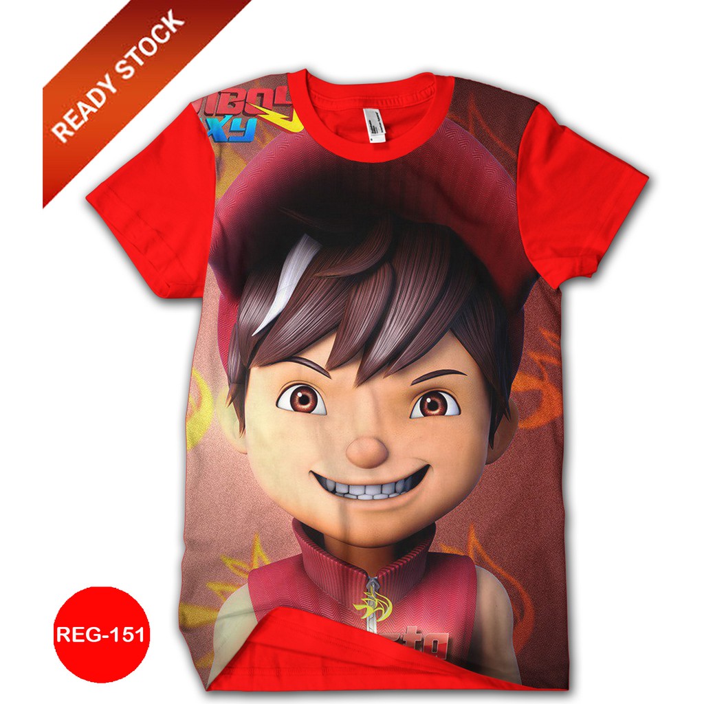 Kaos Boboiboy Api Baju Anak Boboiboy Trendy dan Terlaris #REG-151