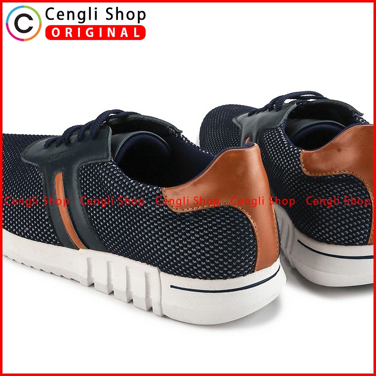 SEPATU PLAYBOY PRIA ORIGINAL SNEAKER CASUAL BRANDED ASLI BIRU NAVY PL31