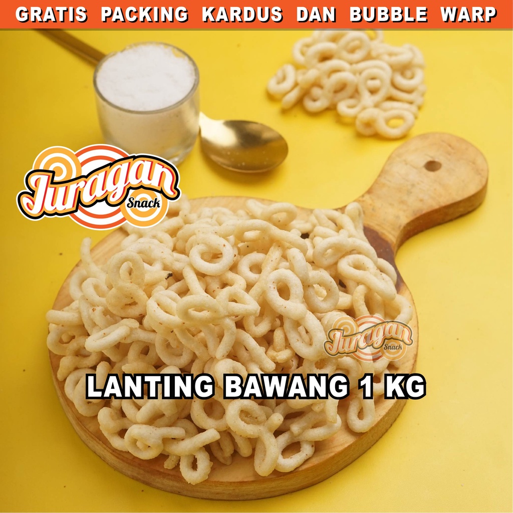 LANTING BAWANG 1 KG snack kiloan makanan ringan jajanan cemilan camilan asin gurih murah