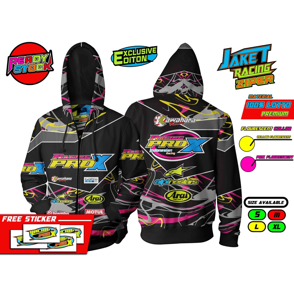 ZIPPER JAKET  RACING PRO X LIMITED EDITION EXCLUSIVE  BLACK GALAXY SERIES VII