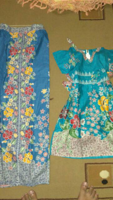 Qnunbatik Dress/terusan Batik Anak Perempuan Silvy Bunga