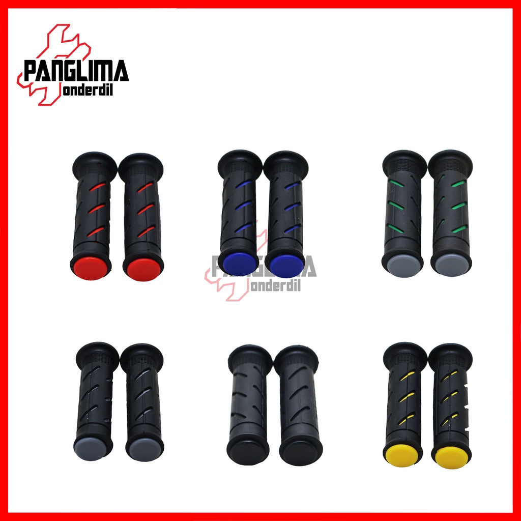 Handgrip Sisik Domino Handle-Hand Grip-Fat-pad Assy-Handfat-Handpad-Handlegrip Garis Motor Variasi Universal-Untuk Semua Jenis Motor