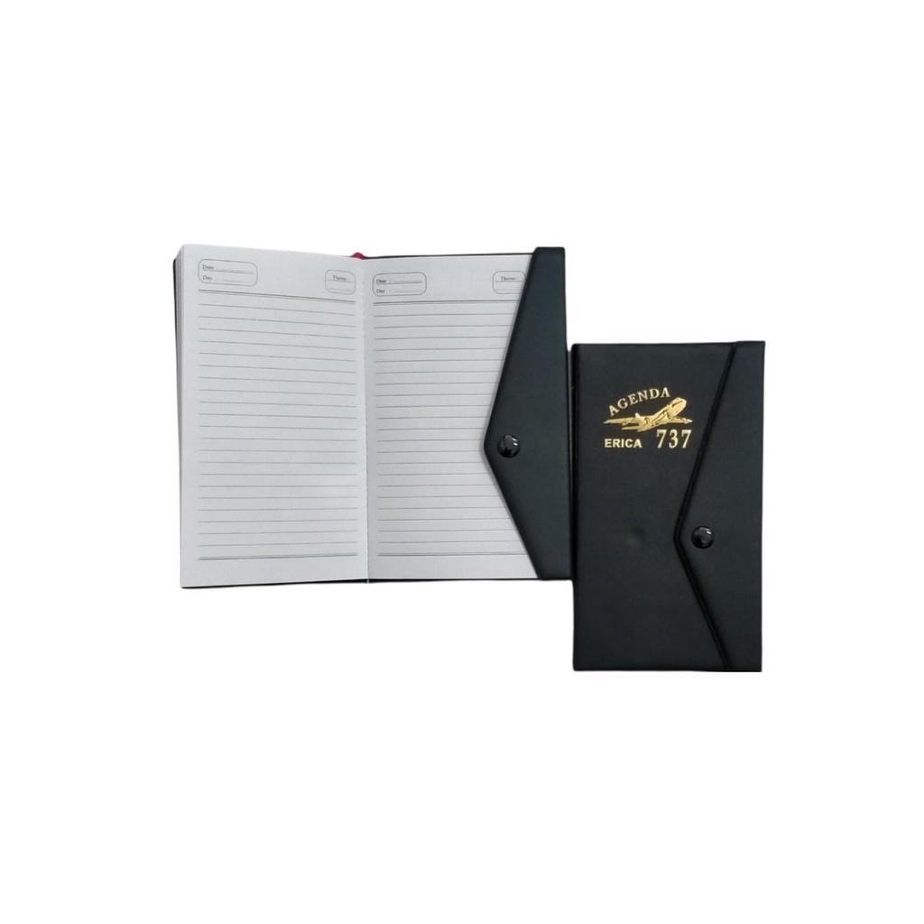

BUKU CATATAN NOTEBOOK AGENDA KANCING GARIS 737 ISI 70 LBR