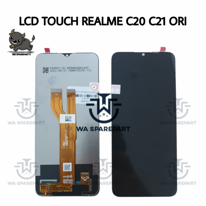LCD TOUCHSCREEN 1SET REALME C20 / C21 ORIGINAL
