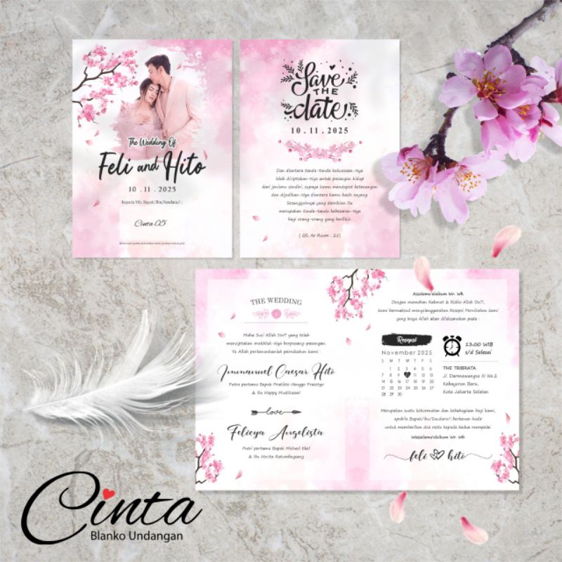 

Undangan + Cetak Blanko Cinta