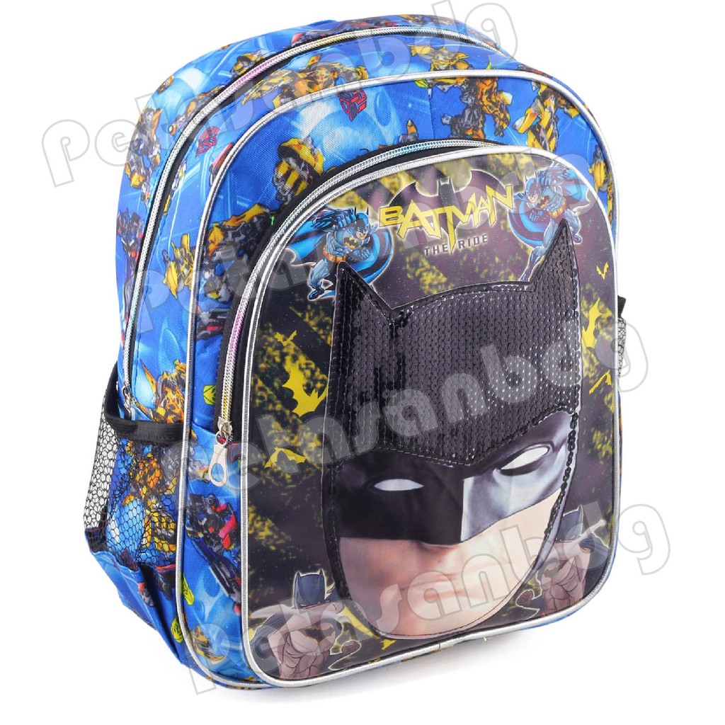 PTS - Ransel Sekolah Anak NYALA BATMAN - EXTRA - THE RIDE - RANSEL LED - LED BACKPACK