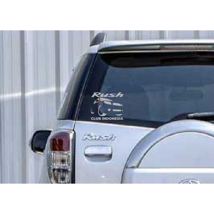 Stiker Toyota Rush Lama Old Club Owner Community Anggota Member Mobil Sticker Kaca Belakang Wiper
