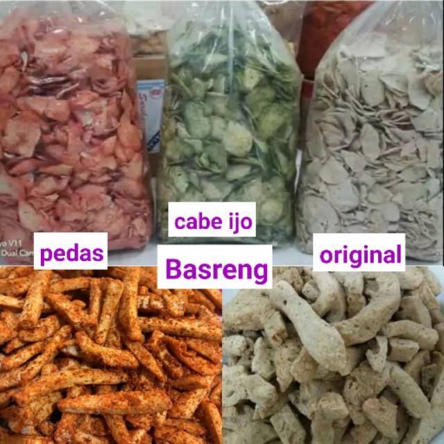 

BASRENG UKURAN 500gr PEDAS, ORI DAN CABE IJO