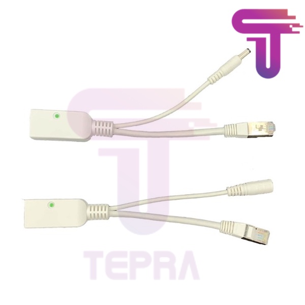 Passive Gigabit Combo POE Splitter Male &amp; Injector Female |Sepasang