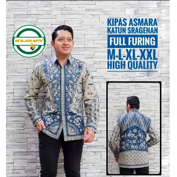 KIPAS ASMARA kemeja batik pria lengan panjang terbaru ORIGINAL BY ALJAYA BATIK