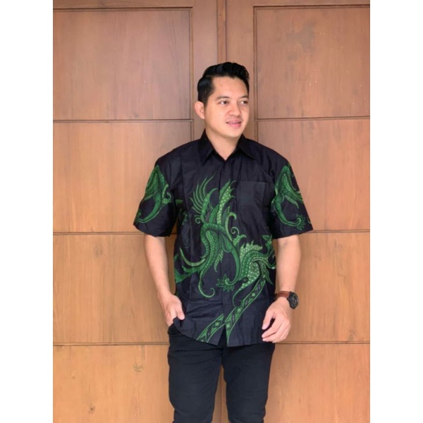 BATIK NAKULA Premium Kemeja Batik Regular motif wayang m l xl xxl