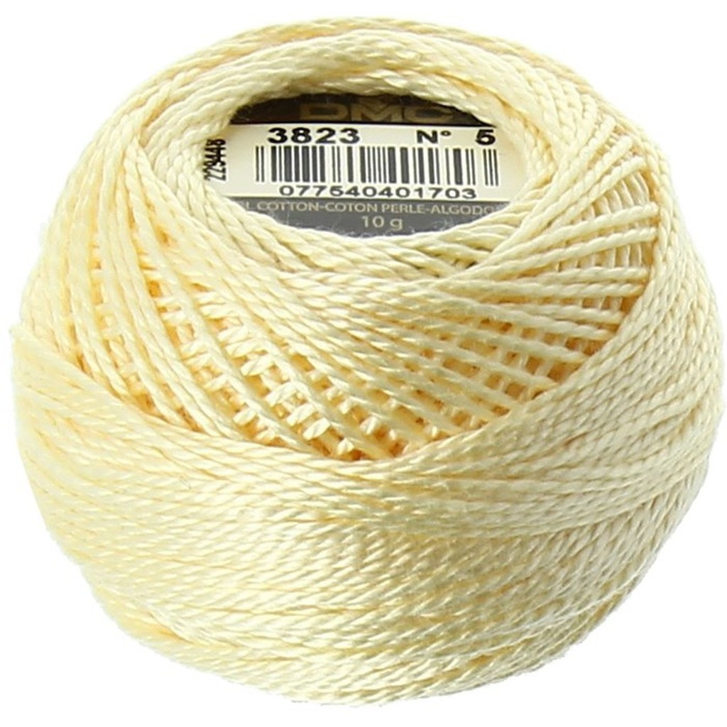 Benang Sulam DMC Art 116 Cotton Perle Pearl Ball Size 5 Kode 3823