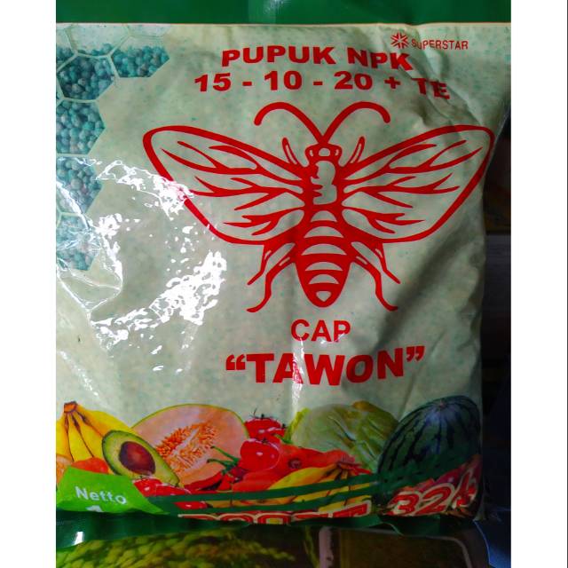 Pupuk NPK 15-10-20+TE cap Tawon 1kg