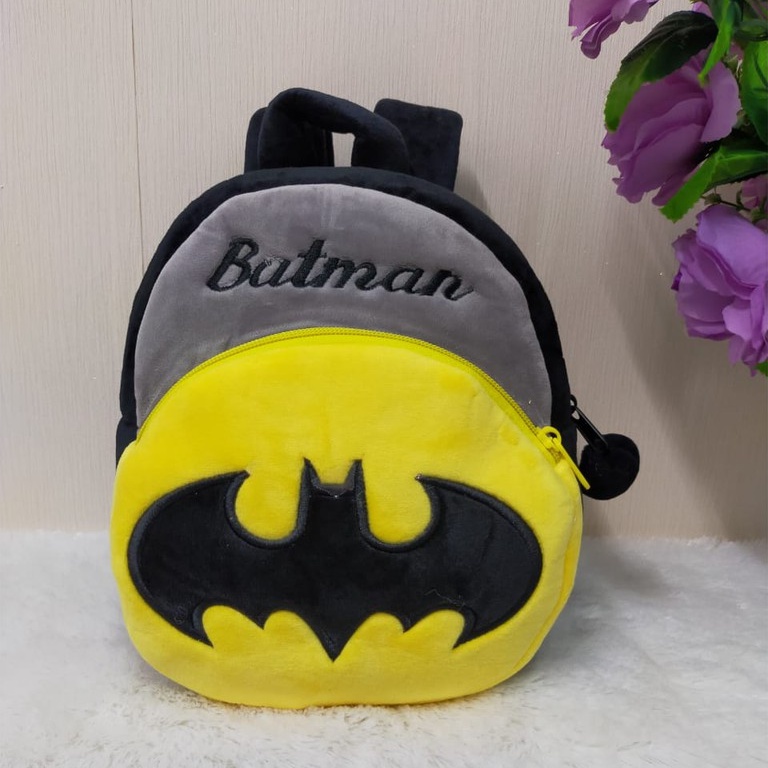 Toysopedia Tas Ransel Anak Cowok Batman Size M/Tas Anak Paud/Kado Tas Anak