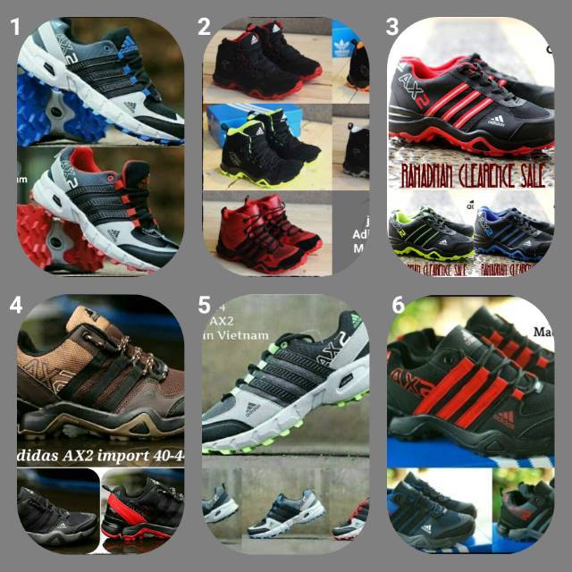 SEPATU ADIDAS AX2 IMPORT HIGH GOROTEX  SHOES KETS SPORT OLAHRAGA/SNEAKERS PRIA GALERI INTAN BANDUNG