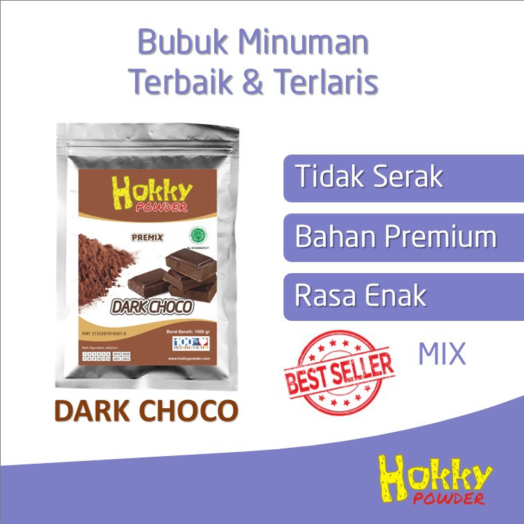 

Bubuk Minuman Bubble Powder Drink Rasa DARK CHOCO Original Hokky Powder 1kg