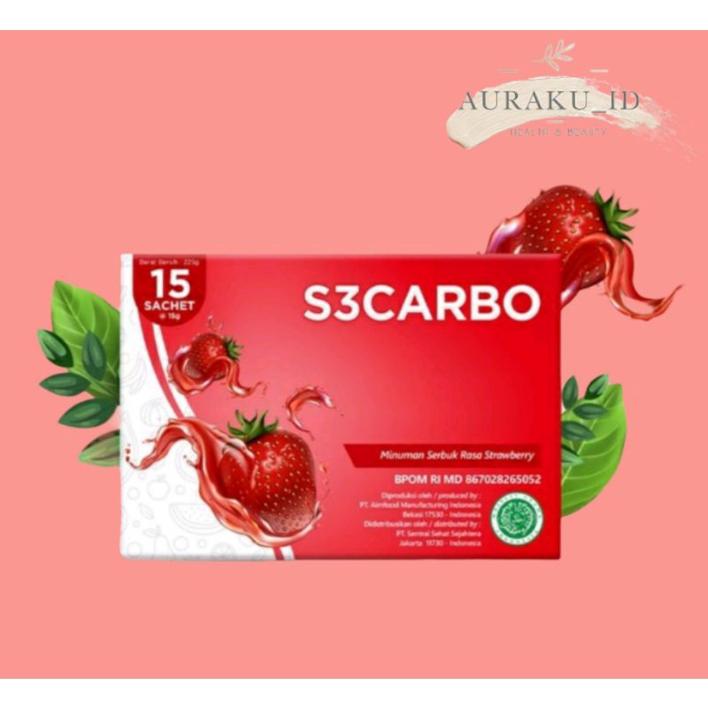 

S3 CARBO (MINUMAN DETOX PELUNTUR LEMAK) 100% ORIGINAL