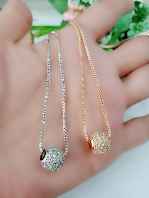 Kalung simpel emas 18K