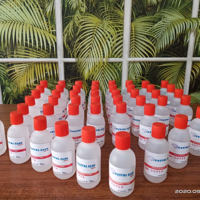 

perekat-pengikat- lem akrilik super / lem acrylic / lem mika / lem crystal glue -pengikat-perekat.