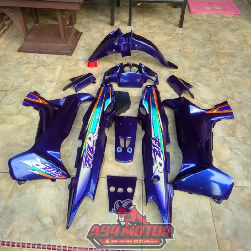 COVER BODY BODI HALUS YAMAHA FIZR F1ZR BODI FIZR FULLSET FULL UNGU