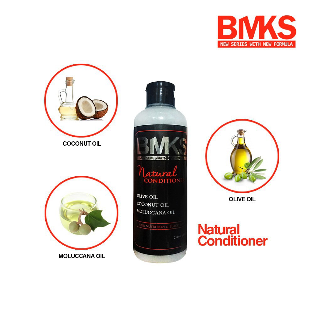 [2 Botol] Paket BMKS Shampo &amp; BMKS Conditioner BPOM